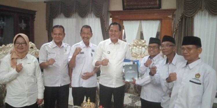 DPD LDII Muara Enim audiensi dengan Bupati Edison, di Rumah Dinas Bupati Muara Enim, Sumatera Selatan. Foto: LINES.