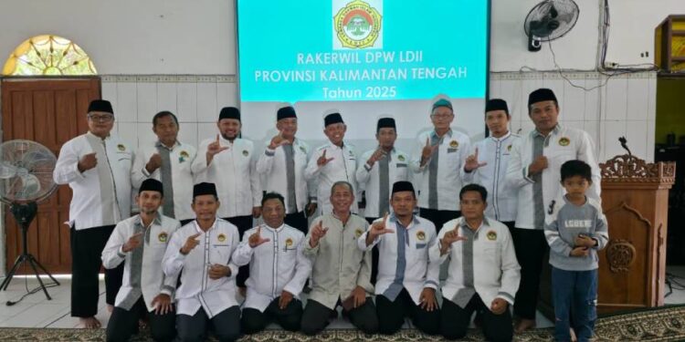 DPW LDII Kalimantan Tengah (Kalteng) menggelar Rakerwil secara daring. Foto: LINES.