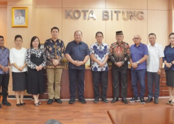 Audiensi dengan Wali Kota Bitung, FKUB dan Perumda Pasar Persiapan Harmony Christmas