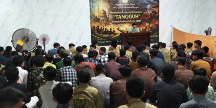 LDII Dompu menggelar Pengajian Akhir Tahun yang mengundang Kakesbangpol. Foto: LINES.