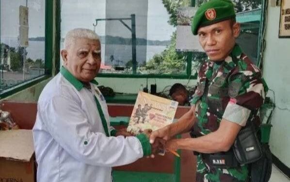 LDII Fakfak bersilaturrahim ke Kodim. Foto: LINES.