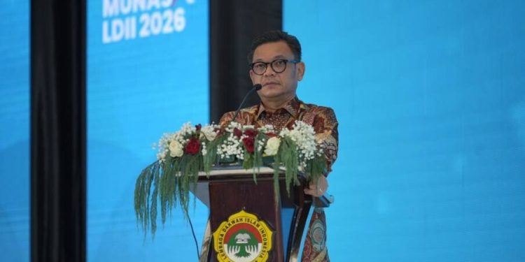 Gubernur Lembaga Ketahanan Nasional (Lemhannas) RI, TB Ace Hasan Syadzily menghadiri Munas X LDII. Foto: LINES.