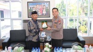 Kapolres Nganjuk Terima Silaturahmi LDII, Tekankan Optimalisasi Layanan 110