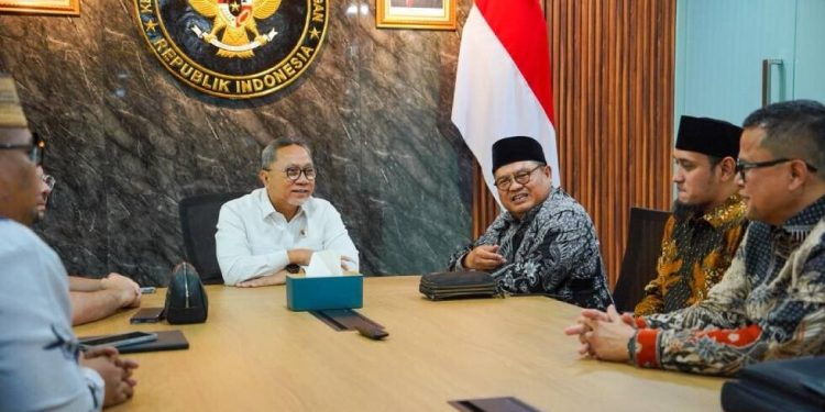 Lawatan DPP LDII di Gedung Kemenko Pangan di Graha Mandiri Jakarta. Foto: LINES.