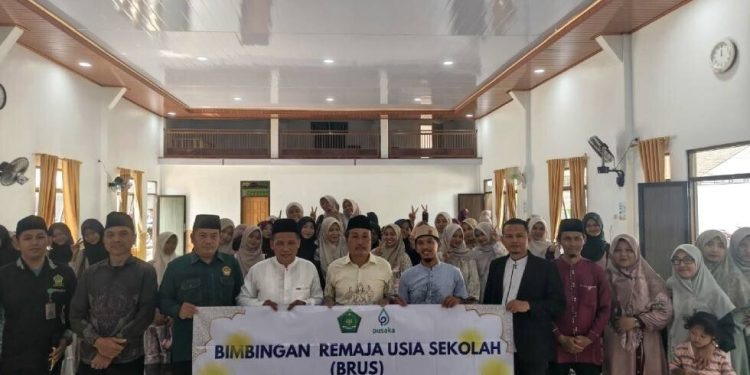 PC LDII Ambarawa Pringsewu dan KUA Kec. Ambarawa menggelar BRIS. Foto: LINES.