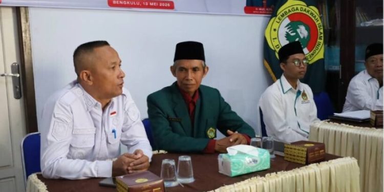 Bakesbangpol Kota Bengkulu berkunjung ke kantor DPD LDII Kota Bengkulu. Foto: LINES.