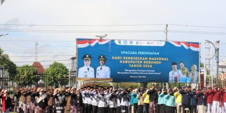 LDII Kebumen menghadiri upacara memperingati Hardiknas pada 2 Mei lalu. Foto: LINES.