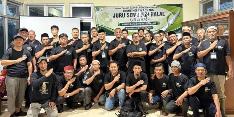 LDII Salatiga mengikuti Bimbingan Teknis Juru Sembelih Halal. Foto: LINES.