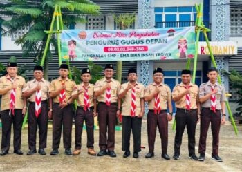 SMP dan SMA Bina Insan Taqwa Boarding School Helat Pengukuhan Gudep Pramuka