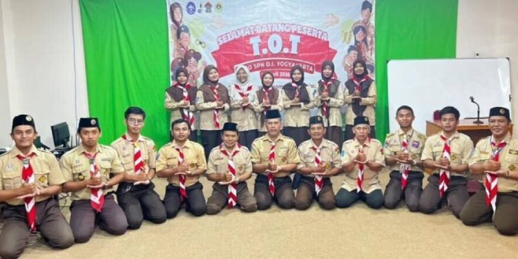 Satuan Komunitas Sekawan Persada Nusantara (Sako SPN) Daerah Istimewa Yogyakarta (DIY) menggelar pelatihan Training of Trainer bagi pembina gugus depan. Foto: LINES.