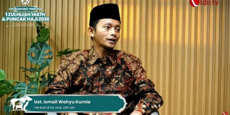 Talkshow dan Live Penentuan Sidang Isbat mengundang narasumber Tim Rukyatul Hilal DPP LDII Ismail Wahyu Kurnia. Foto: LINES.