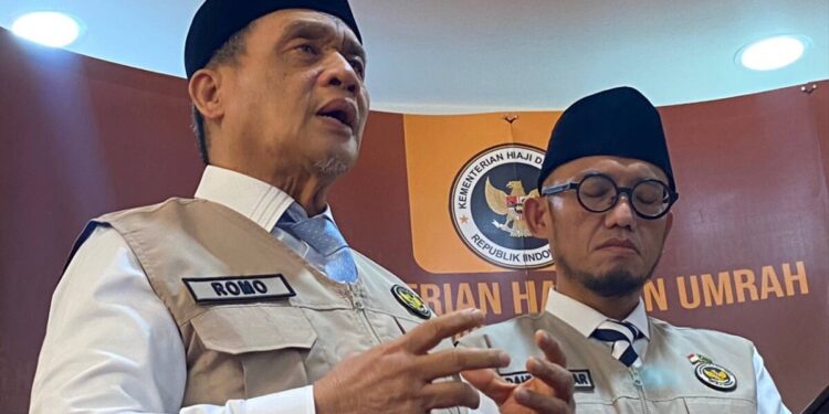 Menteri Agama (Wamenag) Romo Muhammad Syafi'i mengapresiasi kematangan perencanaan pelayanan jemaah haji Indonesia menjelang fase Armuzna, Jumat (22/5/2026). Foto: MCH 2026