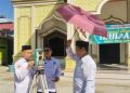 BPM Raudhatul Hidayah dan Kemenag HSU Ukur Ulang Arah Kiblat Masjid