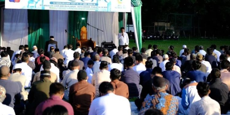 LDII Kota Bogor gelar salat Id dan penyembelihan kurban. Foto: LINES.