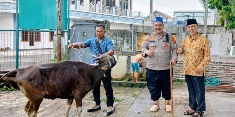 LDII Cilegon Terima Sapi Kurban Amanah Kapolres Cilegon. Foto: LINES.