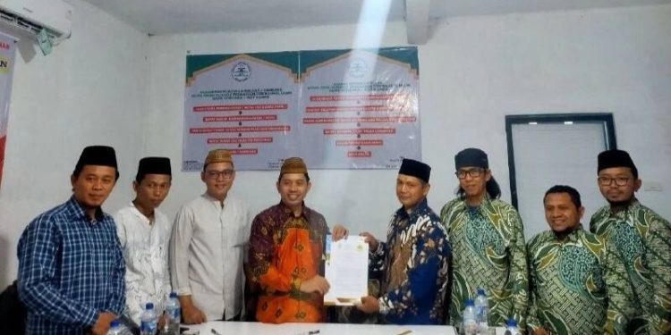 LDII Way Kanan menandatangani nota kesepahaman (MoU) dengan Institut Agama Islam (IAI) Al Hikmah. Foto: LINES.