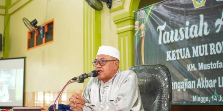 MUI Rokan Hulu Tausiah di Pengajian Umum LDII. Foto: LINES.
