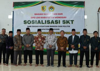 Hadiri Sosialisasi SKT Kesbangpol, LDII Wonogiri Perkuat Tertib Administrasi Ormas