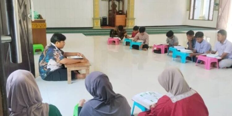 DPD LDII Hulu Sungai Utara, Kalimantan Selatan, memanfaatkan liburan sekolah. Foto: LINES.