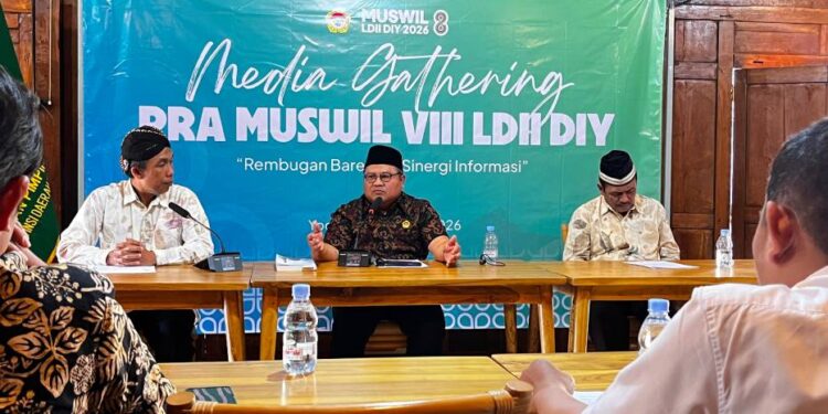 Ketua Umum DPP LDII Dody Taufiq Wijaya saat media gathering Pramuswil LDII DIY. Foto: LINES.