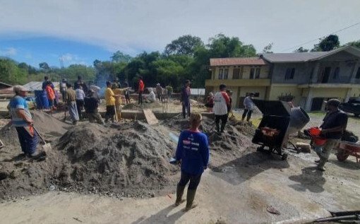 Dewan Pimpinan Daerah (DPD) Lembaga Dakwah Islam Indonesia (LDII) Kabupaten Aceh Tengah menggelar aksi gotong royong massal. Foto: LINES