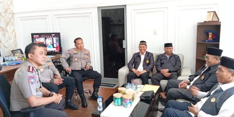 DPW LDII Sumatera Utara (Sumut) audiensi dengan Direktorat Pembinaan Masyarakat (Dirbinmas) Kepolisian Daerah Sumatera Utara (Polda Sumut). Foto: LINES