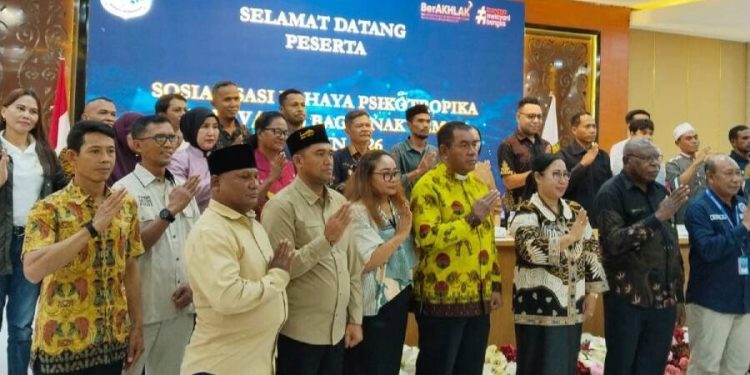 LDII Mimika menghadiri sosialisasi bahaya psikotropika dan AIDS/HIV untuk generasi muda. Foto: LINES.