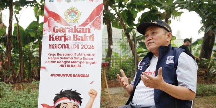 Sekretaris Umum Tri Gunawan Hadi pada momen Kerja Bakti Nasional. Foto: LINES.