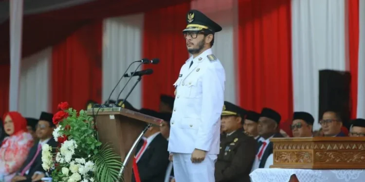 Dewan Pimpinan Daerah (DPD) LDII Kabupaten Bandung Barat (KBB) menghadiri upacara peringatan Hari Ulang Tahun (HUT) ke-81 Kemerdekaan Republik Indonesia. Foto: LINES