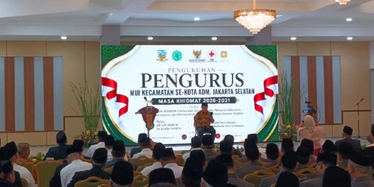 DPD LDII Jakarta Selatan menghadiri acara Pengukuhan Pengurus Majelis Ulama Indonesia (MUI) Kecamatan se-Kota Jakarta Selatan. Foto: LINES