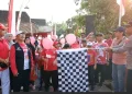 Wakapolsek Kibarkan Bendera Start Jalan Sehat LDII Tingkir Sambut HUT ke-81 RI