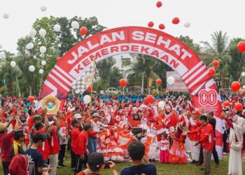 Semarakkan HUT RI, Ribuan Peserta Ramaikan Jalan Sehat LDII Samarinda