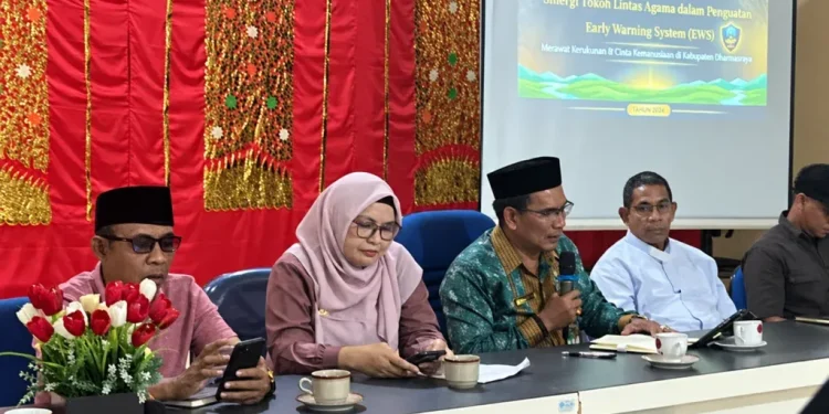 DPD LDII Kabupaten Dharmasraya menghadiri “Dialog Lintas Agama dengan tema Sinergi Tokoh Lintas Agama dalam Penguatan Early Warning System (EWS) Si-Rukun”. Foto: LINES
