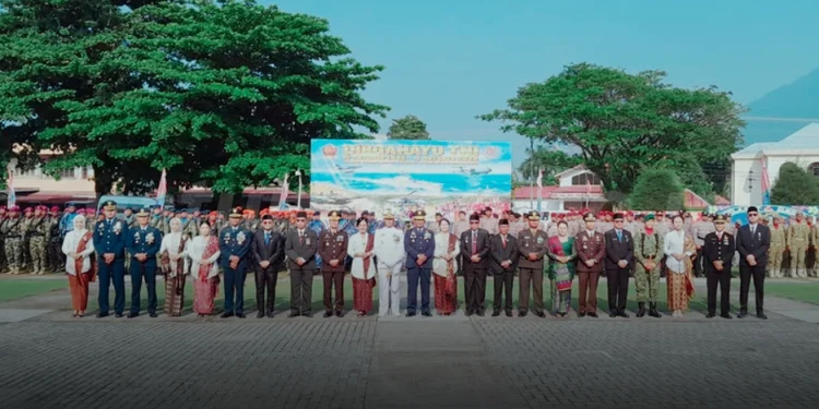 DPW LDII Kepulauan Riau (Kepri) menghadiri undangan upacara memperingati HUT TNI ke-81, Senin (5/10/2026). Foto: LINES
