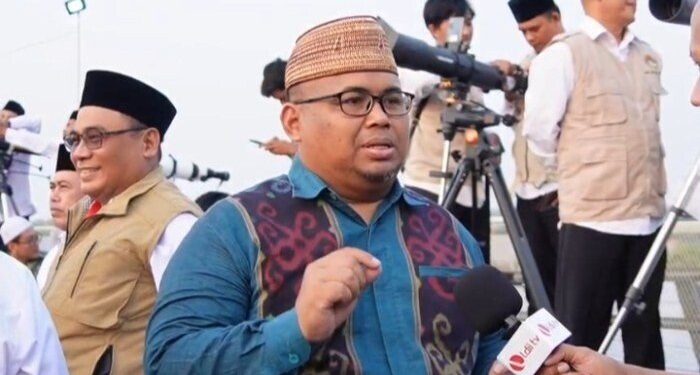 Ketua DPP LDII Koordinator Bidang Pendidikan dan Dakwah, Dwi Pramono dalam Peringatan Hari Santri Nasional pada Kamis (22/10/2026). Foto: LINES