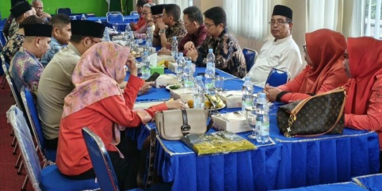 LDII Palembang silaturrahim dengan FKUB dan Bakesbangpol Palembang. Foto: LINES.