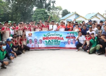 Warga LDII Sei Beduk Ikuti Gerakan Indonesia Asri, Bersihkan Lingkungan Kawasan Mangsang