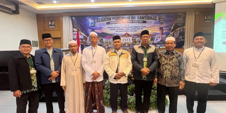 LDII Tanah Laut mengikuti pembekalan dai kamtibmas yang digelar Polda Kalsel. Foto: LINES.