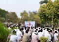 Ponpes Sumber Barokah Ikuti Salat Istisqa di Halaman Pemkab Karawang