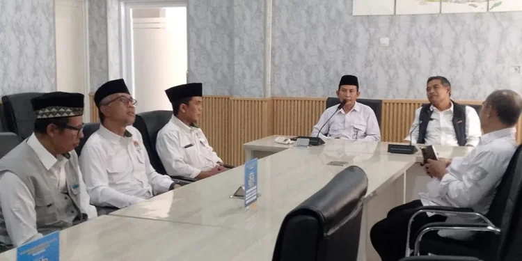 DPD LDII Kabupaten Sumedang melakukan audiensi dengan Badan Kesatuan Bangsa dan Politik (Bakesbangpol) Kabupaten Sumedang. Foto: LINES