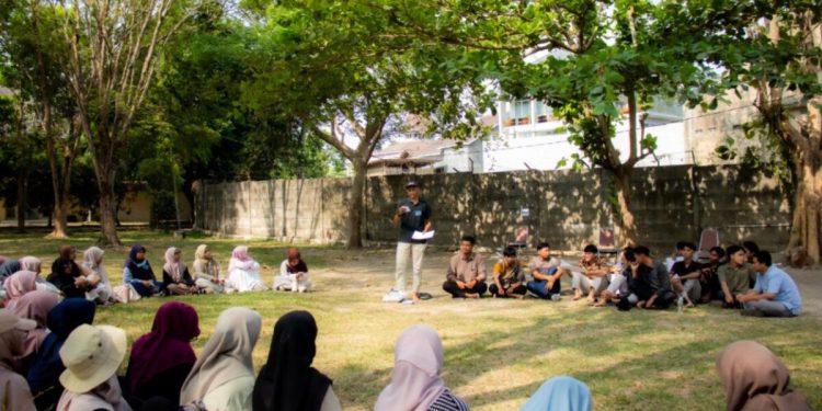 DPW LDII Daerah Istimewa Yogyakarta menggelar kegiatan Titik Temu bertema Menghubungkan Hati dalam Bingkai Syari di Youth Centre, Sleman, Minggu (4/10/2026). Foto: LINES